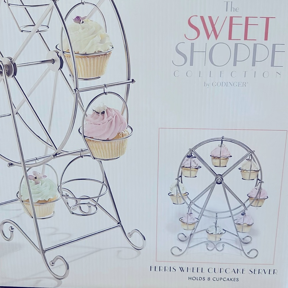 NEW Sweet Shoppe Collection Godinger Ferris Wheel Cupcake Birthday Party Event